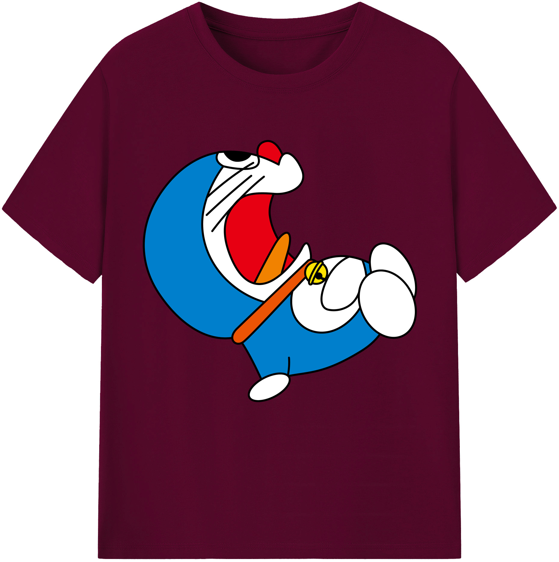 （画像用） ドラえもん Doraemon レディースカジュアルプリントTシャツ（綿100％）